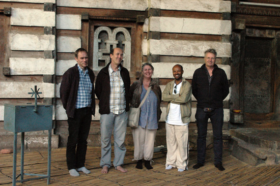 2. The SCECH examination team at the church of Yemrehanne Krestos. October 2012. Photo Bo Wiberg